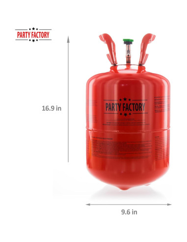 Tanque de Helio Party Factory 14.1 pies para 50 Globos