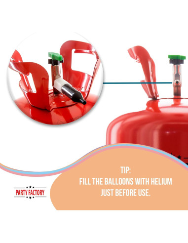 Tanque de Helio Party Factory 14.1 pies para 50 Globos