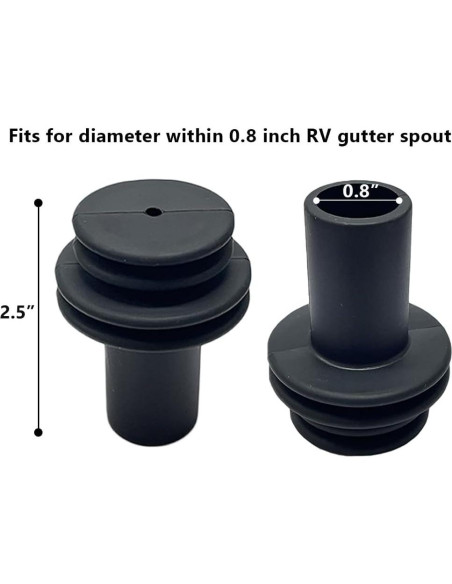 Cubierta Protectora de Salidas de Canalón FCOUIID - 4 Pcs