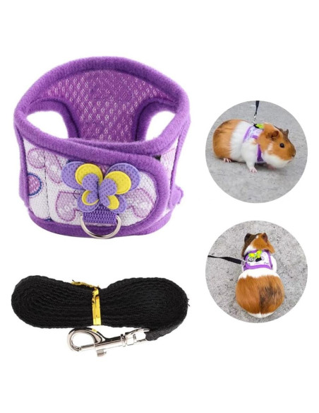 Chaleco Arnés para Mascotas HURRISE S 18-20cm con Correa
