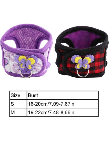 Chaleco Arnés para Mascotas HURRISE S 18-20cm con Correa