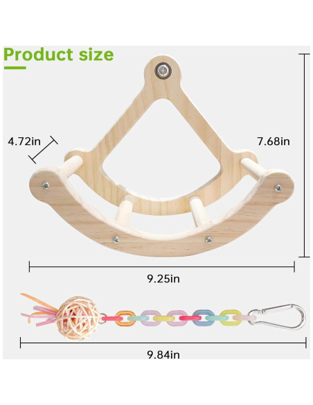 Juguete Colgante para Aves XINGLE - Parque Infantil 22.8x17.8cm