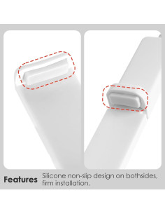 Mango Elevador de Asiento de Inodoro Adorila 4 Piezas Blanco 2