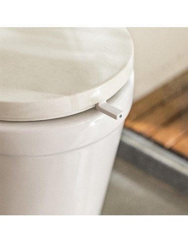 Mango Elevador de Asiento de Inodoro Adorila 4 Piezas Blanco