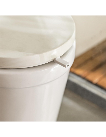 Mango Elevador de Asiento de Inodoro Adorila 4 Piezas Blanco