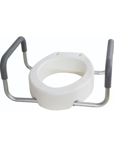 Asiento Elevado para Inodoro Essential Medical Alargado 8.9cm