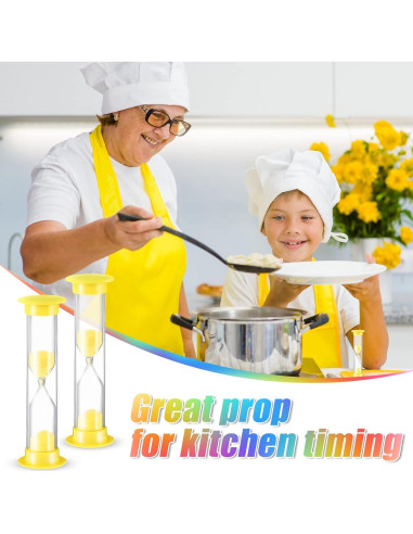 Reloj de Arena Multicolor Geelin 24 Pcs 2 Minutos