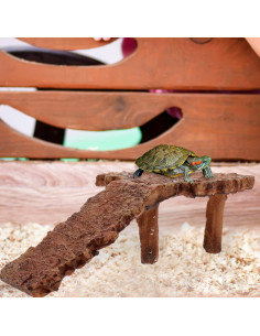 Plataforma de Sol para Tortugas Toddmomy 15x9 cm Acuario 2