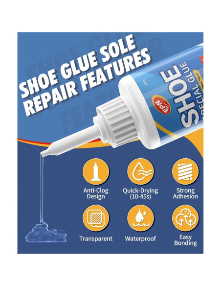 EPN Pegamento para Zapatos 35g - Adhesivo Fuerte Impermeable