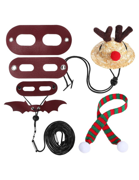 Disfraz Navideño para Dragón Barbudo Ipetboom - Sombrero y Bufanda