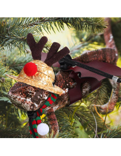 Disfraz Navideño para Dragón Barbudo Ipetboom - Sombrero y Bufanda 2