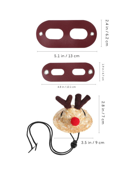 Disfraz Navideño para Dragón Barbudo Ipetboom - Sombrero y Bufanda