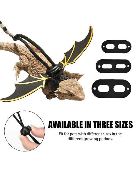 Arnés Ajustable para Lagarto Dragón Barbudo DONGKER - 3 Tamaños