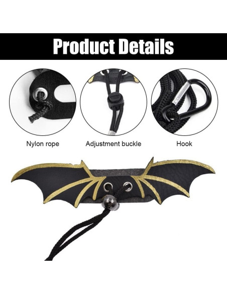 Arnés Ajustable para Lagarto Dragón Barbudo DONGKER - 3 Tamaños