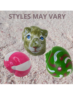 Conchas de Cangrejo Ermitaño Pintadas a Mano Needzo - 5.08 cm, Paquete de 2 2