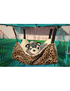 Hamaca para Mascotas WZYuan Leopardo 35x35cm para Gatos 2