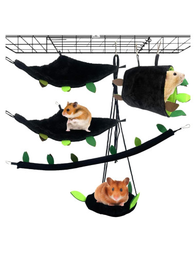 Hamaca Colgante para Hámster Kathson 5 Pcs Selva 28x20x20 cm