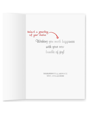 25 Tarjetas de Felicitación Personalizadas Bebés The Gallery