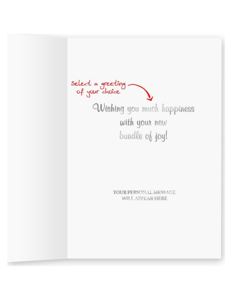 25 Tarjetas de Felicitación Personalizadas Bebés The Gallery