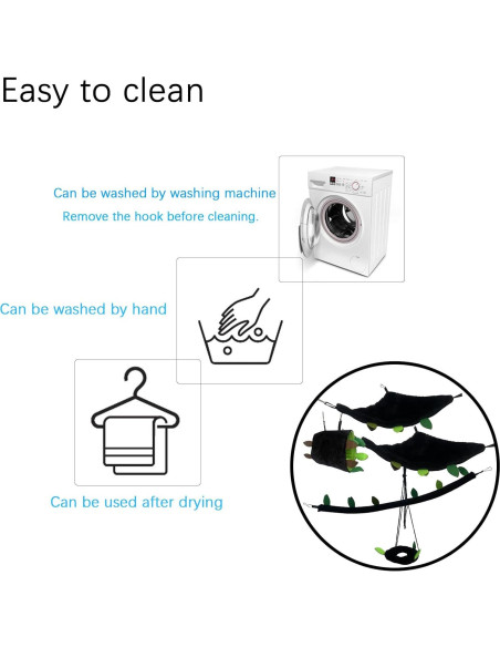 Hamaca Colgante para Hámster Kathson 5 Pcs Selva 28x20x20 cm