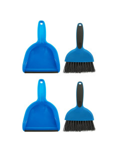 Juego de Limpieza para Jaulas de Mascotas - 2 Recogedores y Cepillos