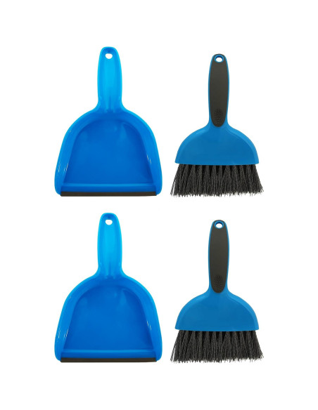 Juego de Limpieza para Jaulas de Mascotas - 2 Recogedores y Cepillos