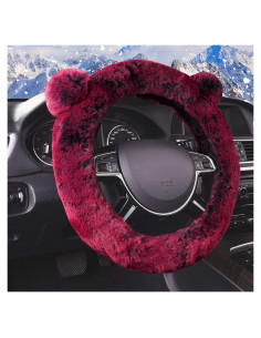 Cubierta de Volante de Peluche FH Group Koala Burdeos Universal