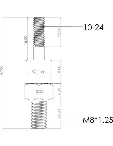 Accesorio Mandril y Piezas de Nariz Corwin 10-24 Paquete 2