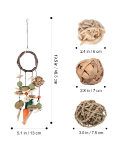 Juguete para roer POPETPOP Conejo - Masticables y coloridos 2