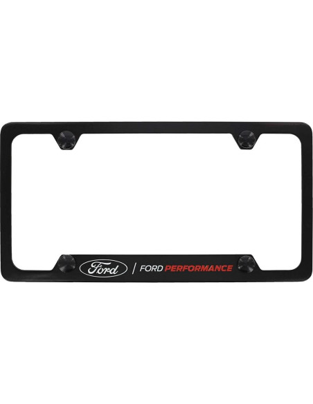 Marco de Placa de Licencia Ford Performance Metal Negro
