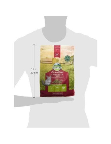 Alimento para Chinchillas Oxbow Essentials 1.36 kg - Alto en Fibra