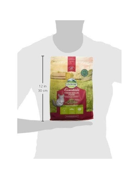 Alimento para Chinchillas Oxbow Essentials 1.36 kg - Alto en Fibra