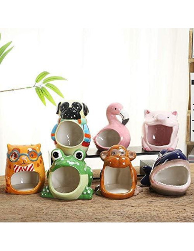 Casa de Hámster Cerámica Tiburón 13.3x10 cm Refugio Nido