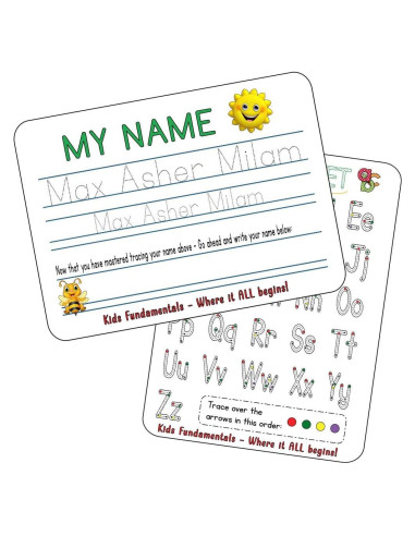 Tabla de Escritura Reutilizable para Niños - Personalizada - 19x26 cm