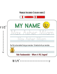 Tabla de Escritura Reutilizable para Niños - Personalizada - 19x26 cm 2