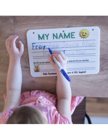 Tabla de Escritura Reutilizable para Niños - Personalizada - 19x26 cm