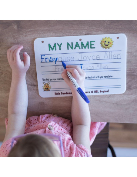 Tabla de Escritura Reutilizable para Niños - Personalizada - 19x26 cm