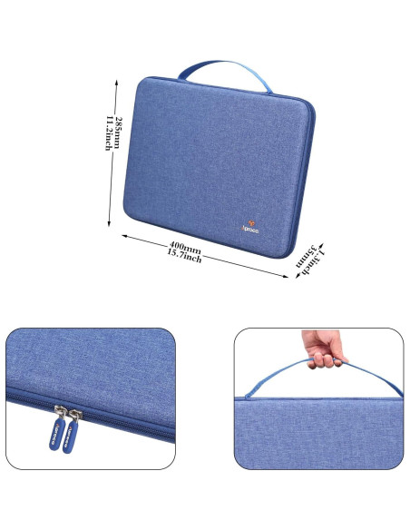 Funda Dura Portátil Aproca Azul para Tableta Luz LED A4