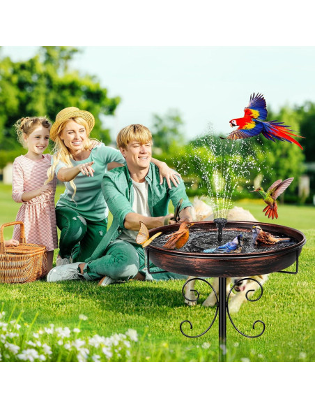 Baño para Aves de Metal Daoeny 30.5cm Bronce Antiguo