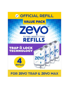 Recarga trampa insectos voladores Zevo - 4 cartuchos
