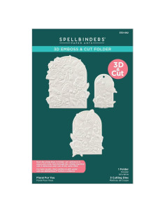 Carpeta de Embossing 3D Floral Spellbinders 14x21.6 cm