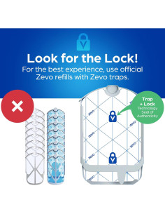 Recarga trampa insectos voladores Zevo - 4 cartuchos 2