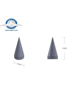 Juego de Cubiertas de Tuercas de Rueda United Pacific 10780 33mm Cromo Plástico 2