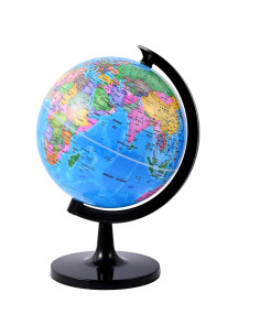 Globo Terráqueo Wizdar 20.32 cm Educativo Rotatorio para Niños