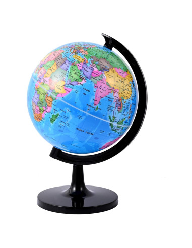 Globo Terráqueo Wizdar 20.32 cm Educativo Rotatorio para Niños