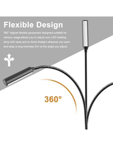 Lámpara de Lectura Montada en Pared VST con USB y Control Táctil