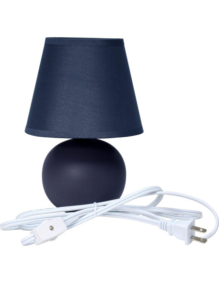 Lámpara de Mesa Mini Simple Designs LT2008-BLU Set de 2 Azul