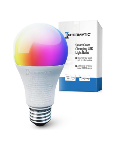 Bombilla Inteligente Wi-Fi Intermatic ABRA A19 RGB 800 Lúmenes