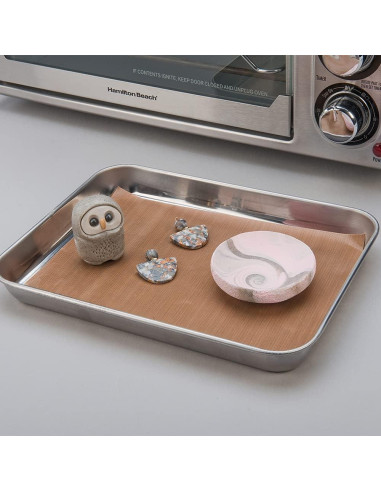 Alfombrilla de trabajo segura para horno Polyform 19.7x33 cm