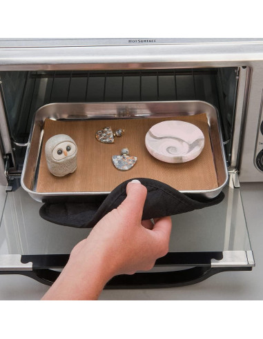 Alfombrilla de trabajo segura para horno Polyform 19.7x33 cm